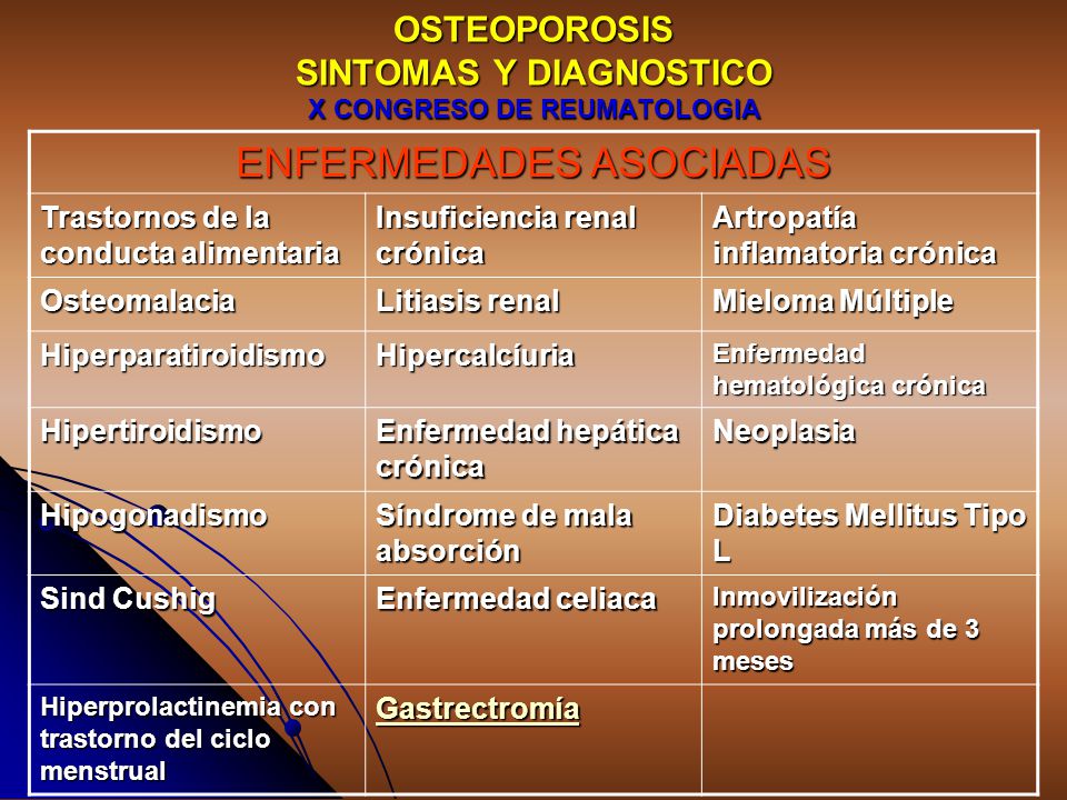 sintomas de la enfermedad osteoporosis